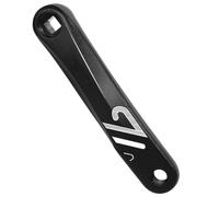 CARISSETT Manivelle de vélo de montagne en alliage d'aluminium gauche à chaîne unique carrée/losange/cannelures pour gaucher