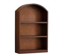 CARISSETT Organisateurs de rangement de bureau compacts en bois avec façade en verre pour fournitures cosmétiques - Design efficace et peu encombrant - Boîte de rangement avec porte en verre