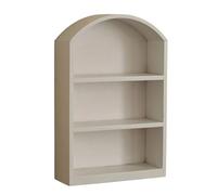 CARISSETT Organisateurs de rangement de bureau compacts en bois avec façade en verre pour fournitures cosmétiques - Design efficace et peu encombrant - Boîte de rangement avec porte en verre