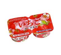CARISSETT Porte-clés robuste sur le thème du yaourt pour adultes et enfants, solution de suspension quotidienne, anti-stress portable, fraise, taille unique