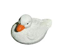 CARISSETT Sculpture de canards en résine synthétique conçue pour améliorer l'atmosphère du jardin et attirer la faune - Placement facile à l'intérieur et à l'extérieur - Décoration de jardin