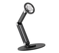 CARISSETT Support de téléphone en alliage d'aluminium rotatif à 360° - Hauteur : 16 cm - Base pour appareils de 4,5 à 7" - Support de téléphone portable rotatif avec base en métal