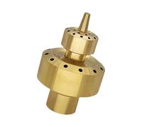 CARISSETT Tête d'arrosage en cuivre robuste pour étang, piscine, terrasse, décoration à 2 couches, accessoires de fontaine, buse en laiton double couche