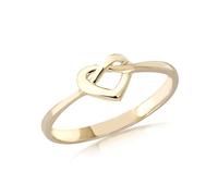 CARISSIMA Bague en or 9 carats avec cœur infini pour femme, Or