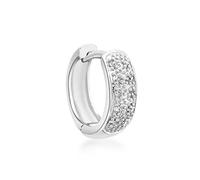 Carissima - Boucle d'Oreilles Homme - Or Blanc 9 carats 375/1000 - Diamant