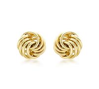 CARISSIMA Boucles d’oreilles puces en or jaune 9 ct pour femmes
