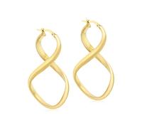Carissima - Boucles d'oreille infini - Femme - Or jaune (9 carats) 3.5 Gr