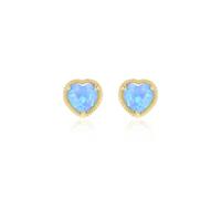 Carissima Boucles d'oreilles à tige en or jaune 9 carats avec cœurs torsadés, taille unique, Doré, Pas de pierre précieuse