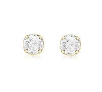 Carissima - Boucles d'oreilles - Or jaune 18 cts - Oxyde de Zirconium - 7.58.6989