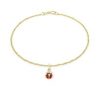 CARISSIMA Bracelet de cheville chaîne curb torsadée en or jaune 9 ct (375) de 23 cm/9"
