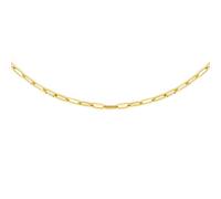 CARISSIMA Bracelet Femme en Or Jaune 9 ct Chaîne Forçat Allongée 2,3 mm Longueur 19 cm/7,5"