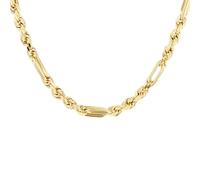 CARISSIMA Chaîne en or jaune 9 carats pour femme 4,4 mm coupe Dimaond 46 cm, Or