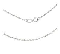 Carissima - Chaîne - Mixte - Or blanc 375/1000 (9 cts) 0.9 gr - 46 cm