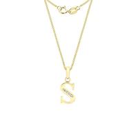 CARISSIMA - Collier avec pendentif - Or jaune 9 cts - Oxyde de Zirconium - 46 cm - 1.45.3874