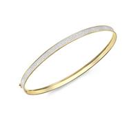 CARISSIMA Femme 9 ct Or Jaune Bracelet Manchette Stardust 4 mm