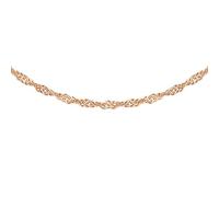 CARISSIMA Femme 9 ct Or Rose Chaîne Twist Curb 2,3 mm 46 cm/18 Inch