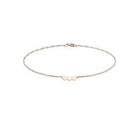 CARISSIMA Femme 9 ct Or Rose Chaîne Twist Curb Trois Cœurs Cheville 23 cm/9 Inch