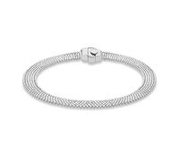 CARISSIMA Femme 9ct Or Blanc Chaîne Boule Bracelet 19 cm/7.5"