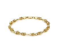 CARISSIMA Femme 9ct Or Jaune Bracelet Twist - 18 cm