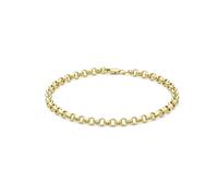 CARISSIMA Femme Or Jaune 9 ct Bracelet Hollow Round Belcher 3 mm de 18 cm/7 pouces