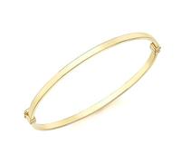 CARISSIMA Femme Or Jaune 9 ct Bracelet Rectangular Tube Bangle