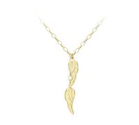 CARISSIMA Femmes 9 ct Or Jaune Chaîne Angel Wings 46 cm/18 Pouces