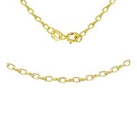 CARISSIMA Femmes 9 ct Or Jaune Chaîne Belcher Ovale Creuse Coupée Diamant 2,1 mm Longueur 46 cm/18 Pouces