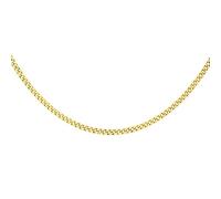 CARISSIMA Femmes 9 ct Or Jaune Chaîne Curb Coupée Diamant 0,8 mm Longueur 46 cm/18 Pouces