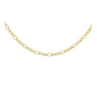 CARISSIMA Femmes 9 ct Or Jaune Chaîne Figaro Creuse 2,9 mm Longueur 51 cm/20 Pouces