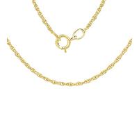 CARISSIMA Femmes 9 ct Or Jaune Chaîne Prince de Galles 0,6 mm Longueur 51 cm/20 Pouces