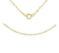 CARISSIMA Femmes 9 ct Or Jaune Chaîne Rambo Plate 0,9 mm Longueur 46 cm/18 Pouces