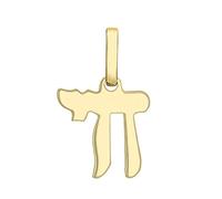 CARISSIMA Femmes 9 ct Or Jaune Petit Pendentif Chai - Life - CHAÎNE NON INCLUSE