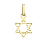 CARISSIMA Femmes 9 ct Or Jaune Petit Pendentif Étoile de David - CHAÎNE NON INCLUSE