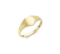 Carissima Gold - Chevalière Bague Vintage Fille - 9 cts Or 375/1000