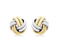 Carissima Gold - Clous et Puces Boucle d'Oreilles Femme - 9 cts Or 375/1000 Or Bicolore