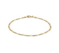 CARISSIMA - Maille Corde Bracelet de Cheville Femme - 9 carats Or Jaune 375/1000
