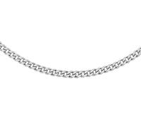 CARISSIMA - Maille Gourmette Chaîne Femme - 9 cts (375/1000) Or Blanc