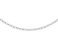 CARISSIMA - Maille Jaseron Chaîne Femme - 9 cts (375/1000) Or Blanc