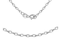 Carissima - Maille Jaseron Chaîne Femme - 9 cts Or 375/1000 Or Blanc