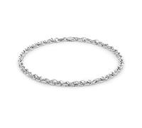 CARISSIMA - Maillons Chaîne Mixte Adulte - 9 cts Or 375/1000 Or Blanc