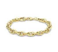 CARISSIMA Mixte Or Jaune 9 ct Bracelet Triangle Tube Prince of Wales 7,15 mm de 19 cm/7,5 pouces