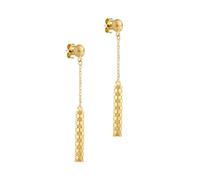 CARISSIMA Parure de bijoux pour femme en or jaune 9 carats avec miroir rond, taille unique, Doré, Pas de gemme