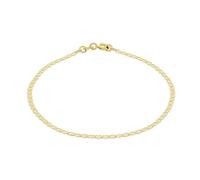 CARISSIMA Parure de bijoux Rambo en or jaune 9 carats 2 mm pour femme, taille unique, Or, Pas de pierre précieuse