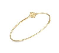 CARISSIMA pour femmes Jonc pétale scintillant 9,3 mm en or jaune 9 carats