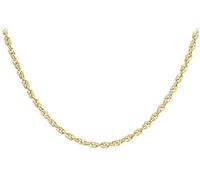 CARISSIMA Unisexe 9 ct Or Jaune Chaîne Prince of Wales Creuse 3,1 mm Longueur 51 cm/20 Pouces