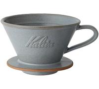 Carita Goutteur à café Mino Ware Poterie haute rétention de chaleur pour 2 à 4 personnes, gris sable #02105 série Wave, fabriqué au Japon, équipement goutte à goutte, pour 2 personnes, pour 4 tasses,