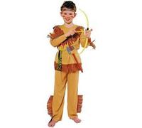 Caritan - 59444 - Déguisement En Boîte Indien Geronimo 9/10 Ans 132 Cm + Accessoires