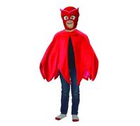 Caritan Pyjamasques deguisement cape-plaid + masque rouge bibou