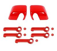 CARITOI Poignées de porte extérieures de voiture Poignée de porte extérieure gauche voiture, coque rétroviseur recul décorative pour Wrangler JK 2007-2017