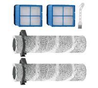 Carkio 3930F Kit de remplacement de filtre à brosse compatible avec aspirateur Bissell 3930F CrossWave OmniForce Edge sans fil Multi-Surface Hard Floor Wet Dry Vacuum, 2 filtres HEPA, 2 rouleaux de